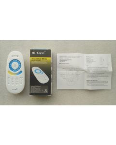FUT091 touch 2.4GHz 4-zone CCT dimmer dual white control remote