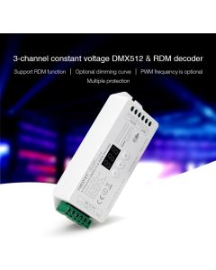 MiBoxer D3-CX 3 channels RGB constant voltage DMX & RDM decoder