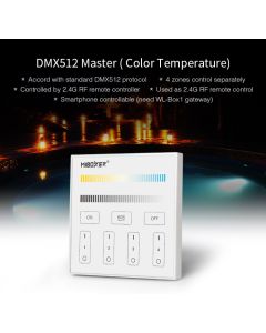 MiBoxer X2 MiLight 2 channels DMX512 RDM master controller touch panel