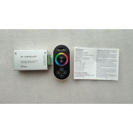 RF remote 8 keys touch aluminum case RGB LED controller