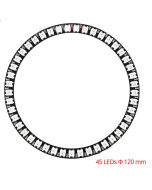 5V 45 LEDs programmable WS2812B dream color LED light pixel ring