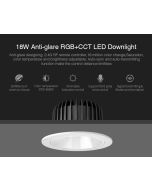 MiBoxer FUT072 MiLight 18W anti-glare RGB+CCT LED ceiling downlight