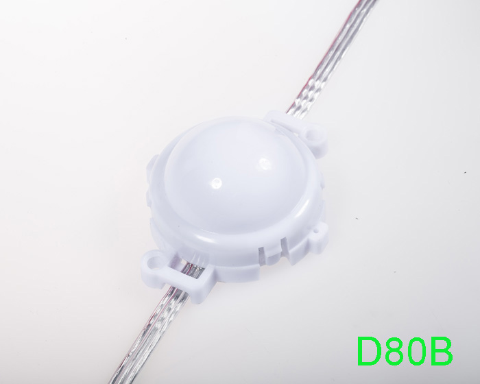 80mm 24V B type 20 nodes DMX512 RGB 5050 LED point light